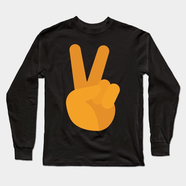 Peace sign hand Long Sleeve T-Shirt by Allbestshirts